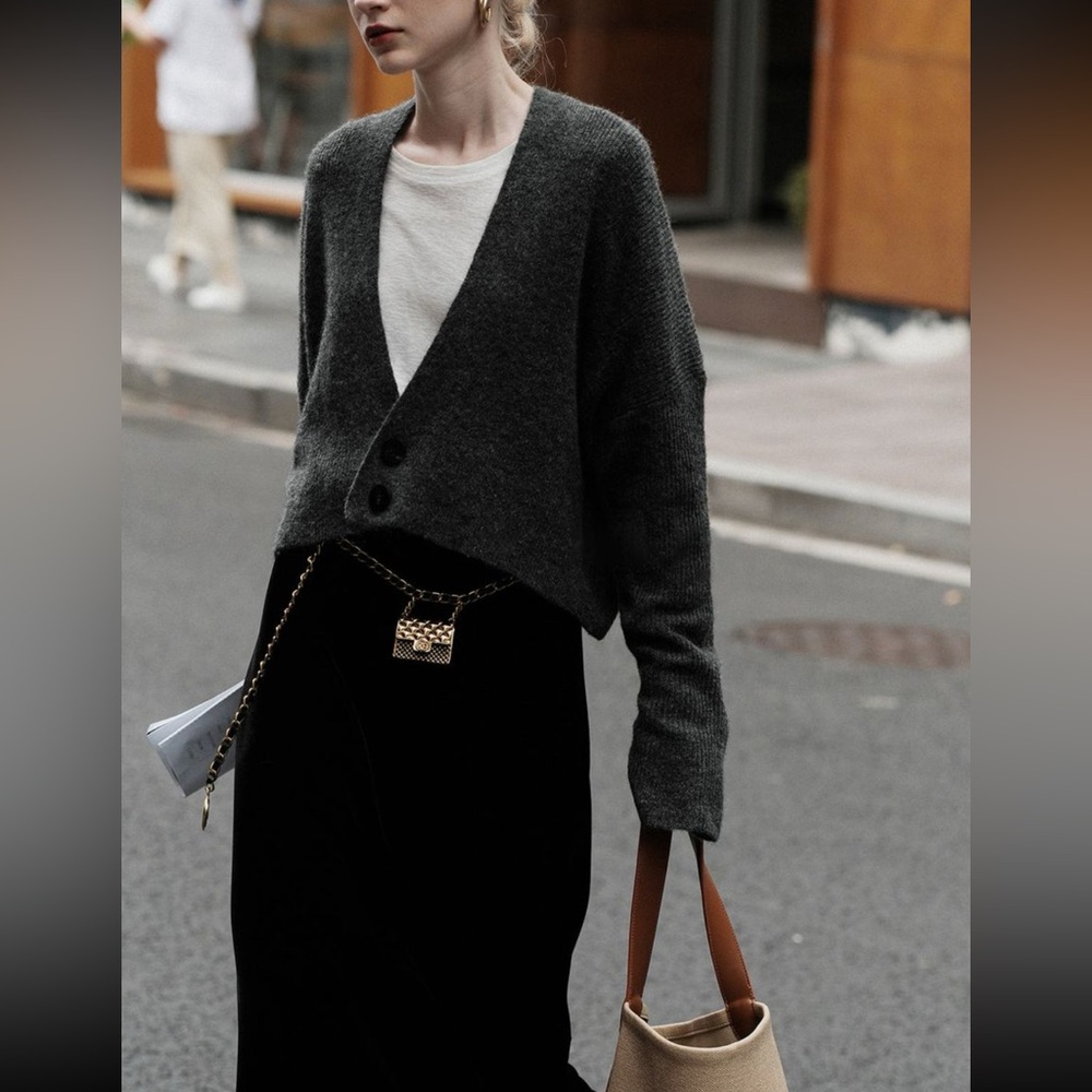 Buttoned Slouchy Cardigan